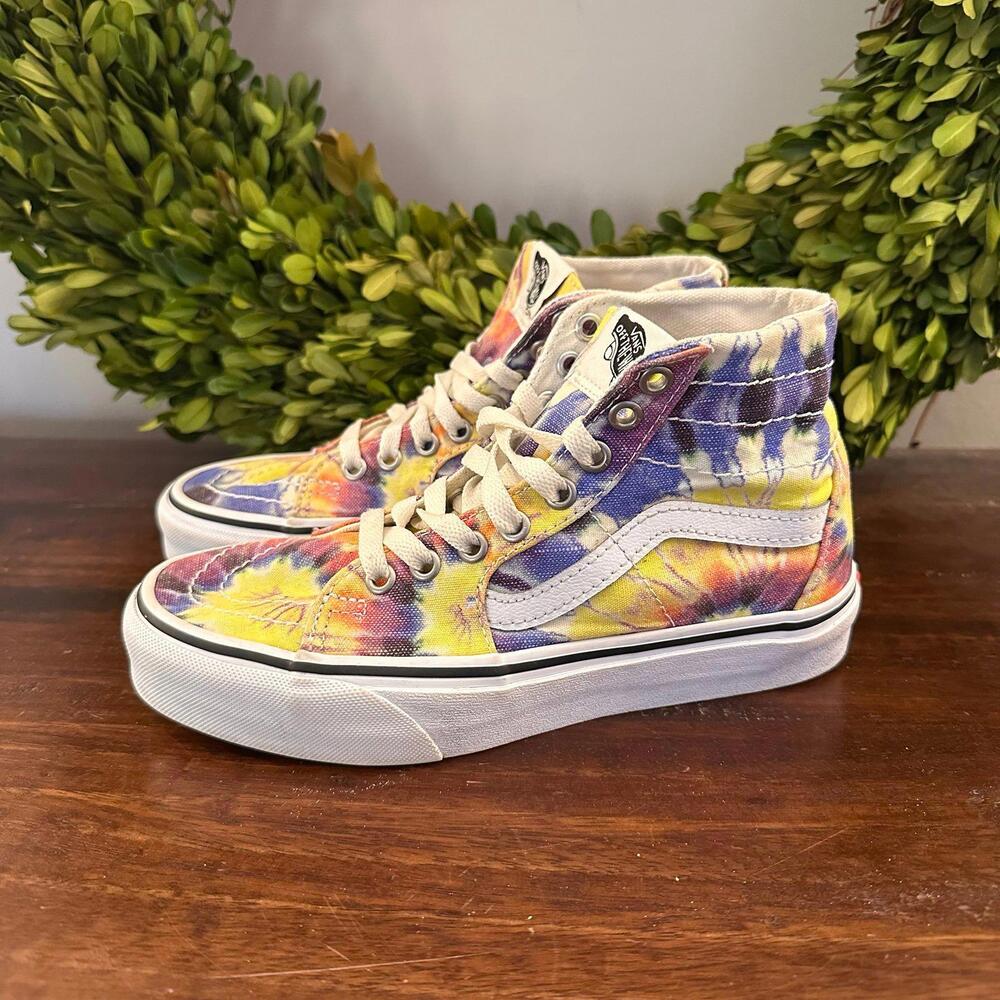 Vans Sk8-Hi Tapered Washed Tie-Dye Sneakers Men’s 4.5 Women’s 6